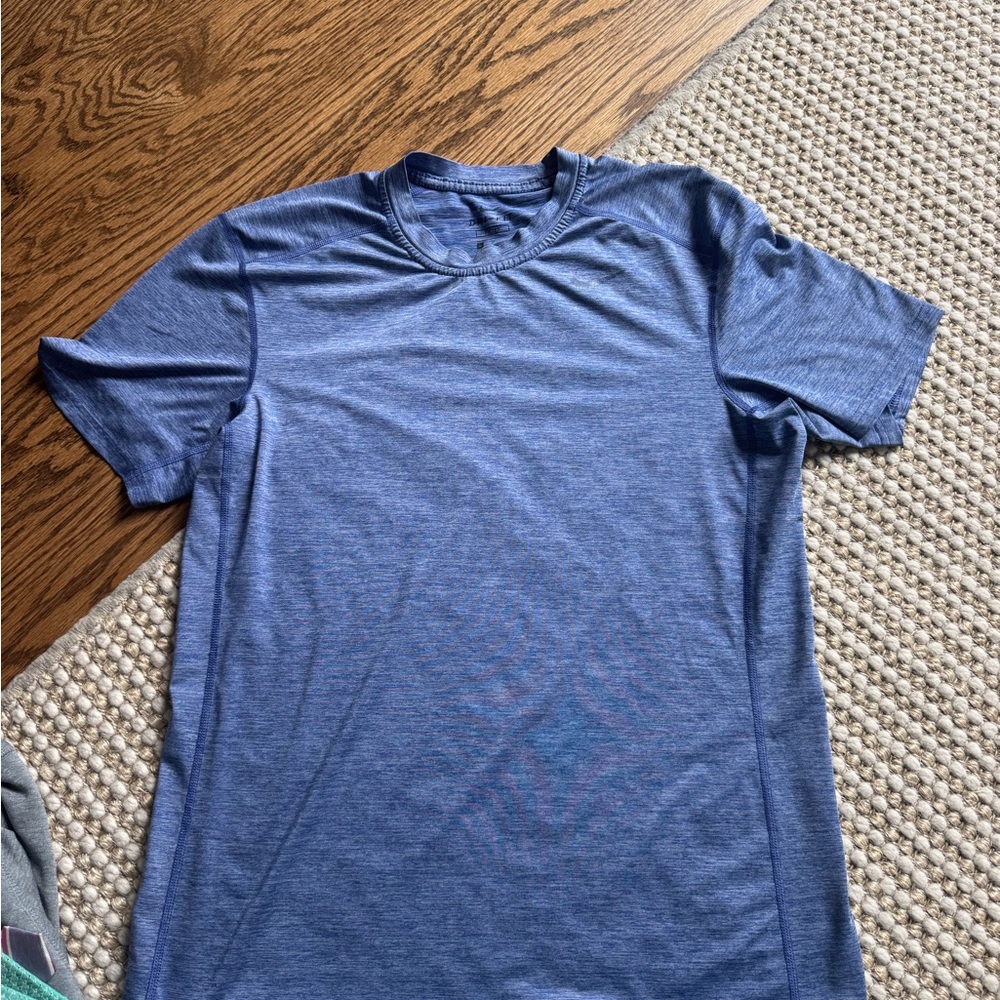 Nike Heathered Blue Short Sleeve Dri Fit Tee